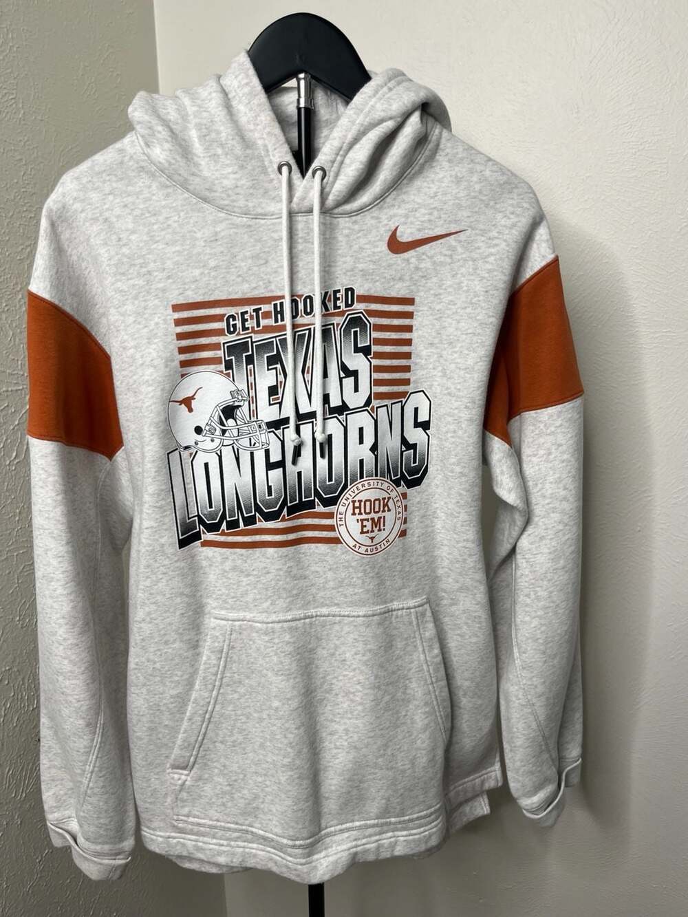 Nike Texas Longhorns Legacy Phoenix Heather Gray Pullover Hoodie Sweatshirt